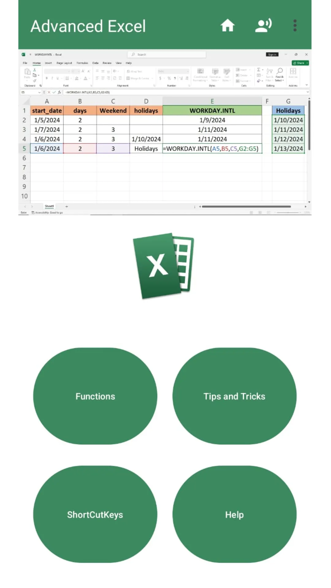 Advanced Excel - All Functions | Indus Appstore | Screenshot