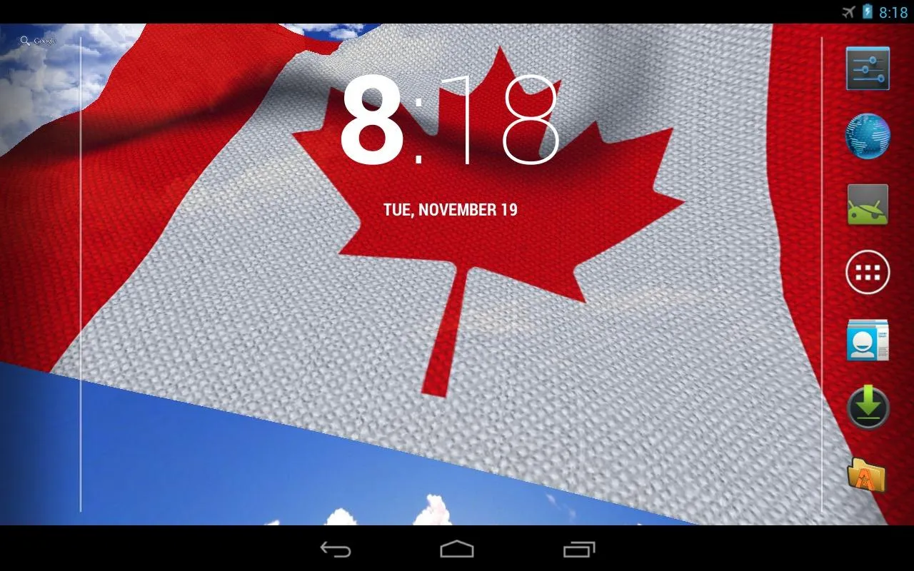 Canada Flag Live Wallpaper | Indus Appstore | Screenshot