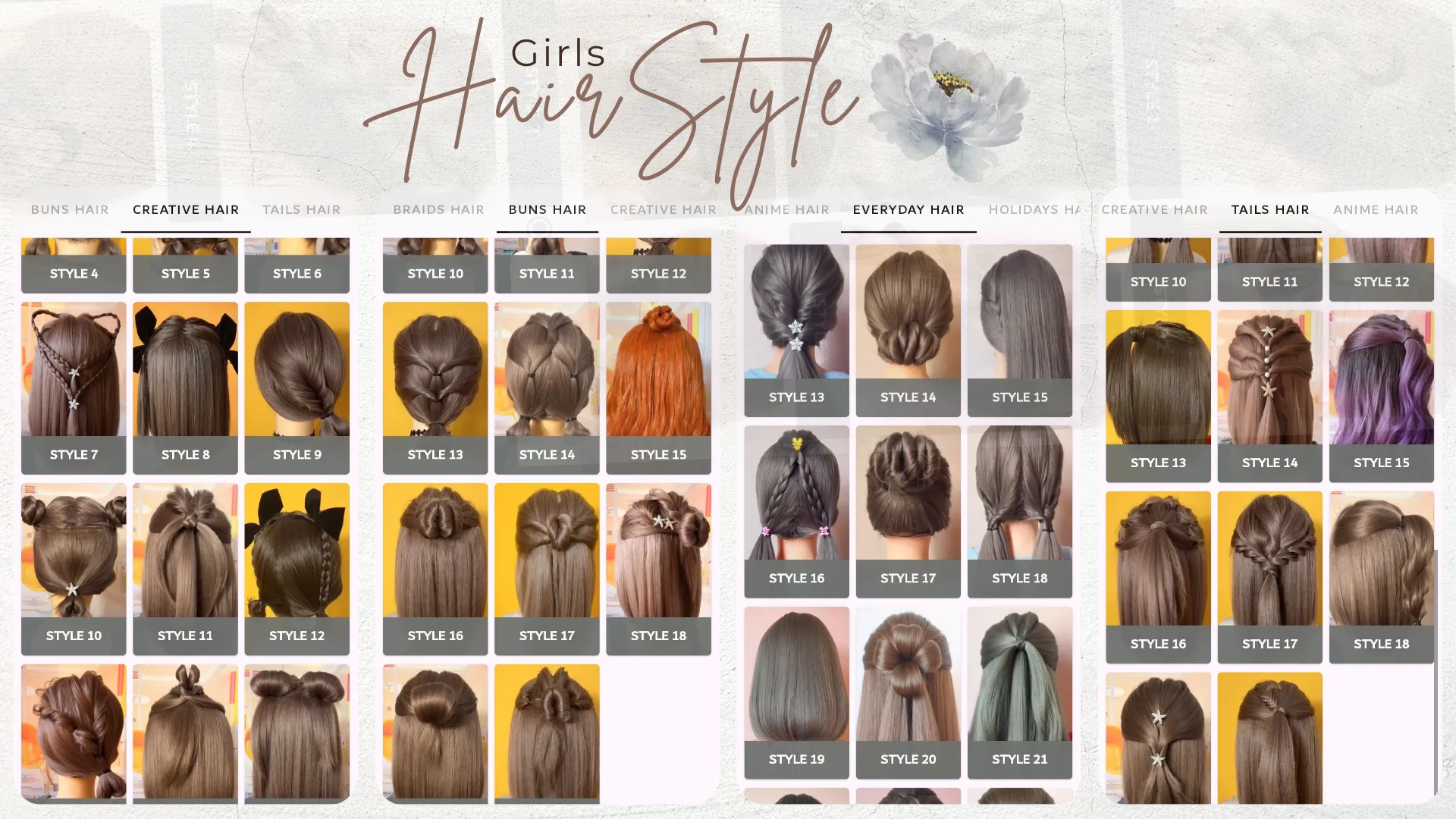 Girls Hairstyle Step By Step | Indus Appstore | Screenshot