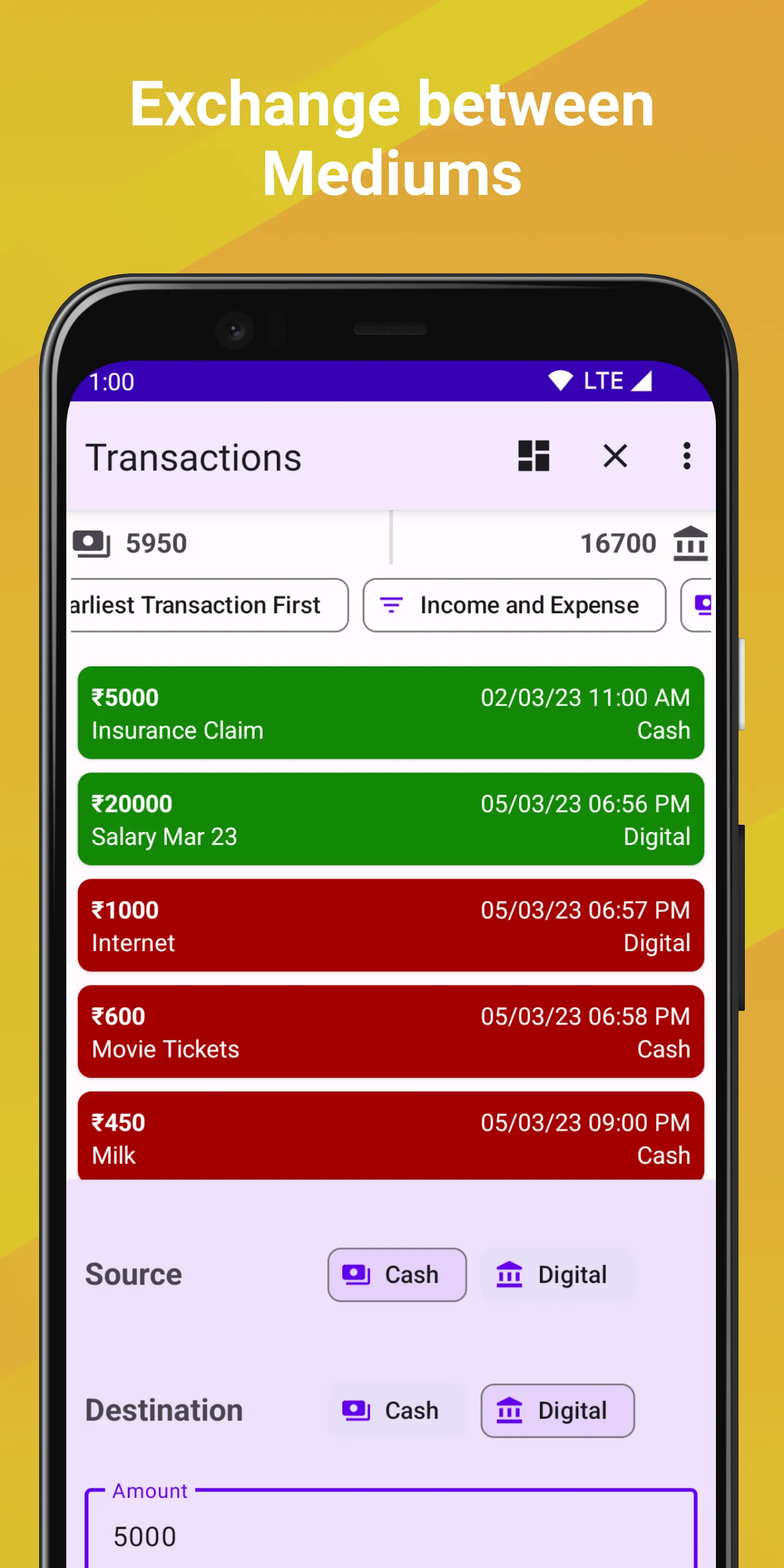 Transactions | Indus Appstore | Screenshot