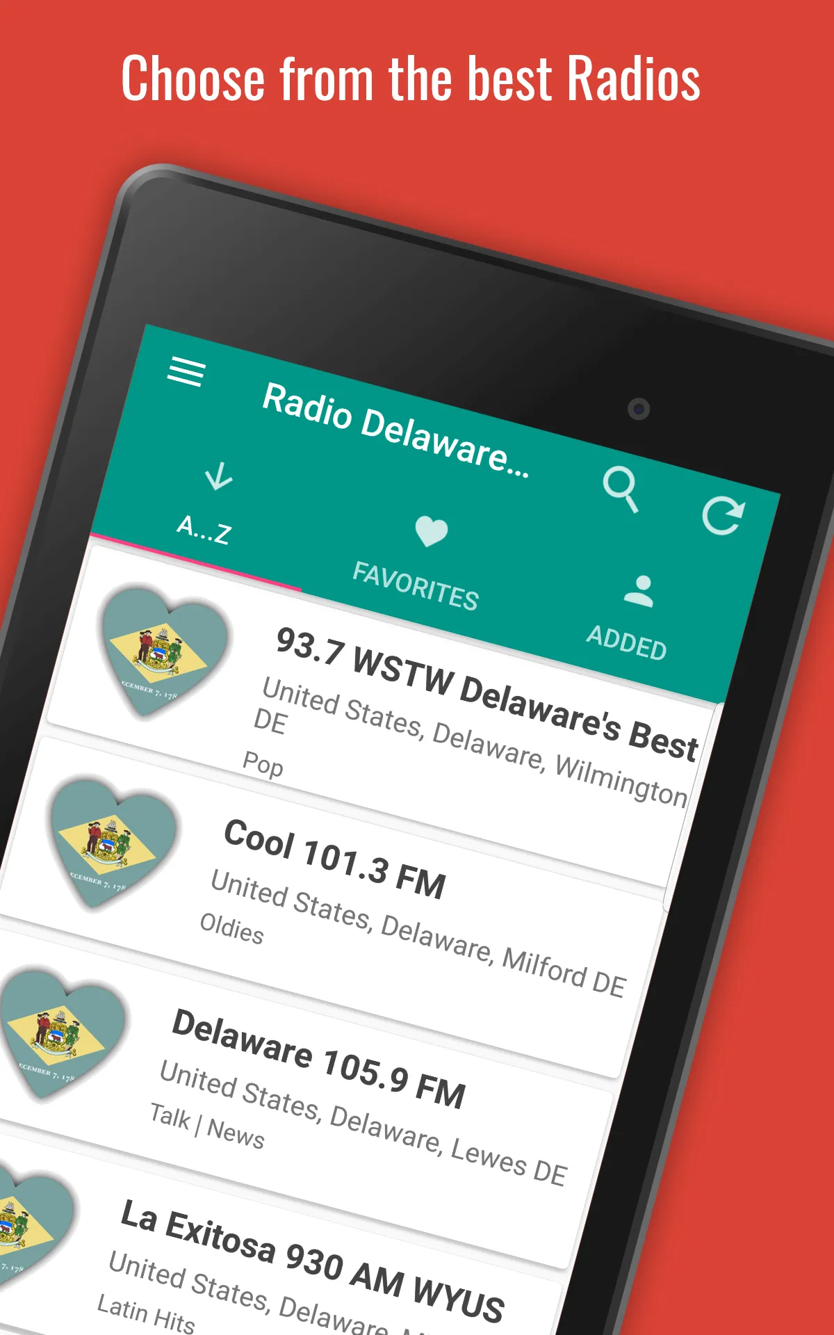 Delaware Radio Stations | Indus Appstore | Screenshot