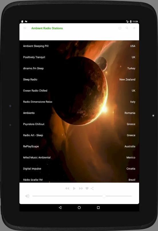 Ambient Radio Stations 2.0 | Indus Appstore | Screenshot