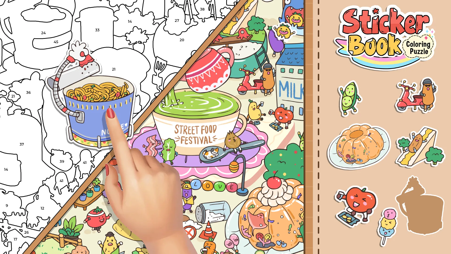 Sticker Book: Coloring Puzzle | Indus Appstore | Screenshot