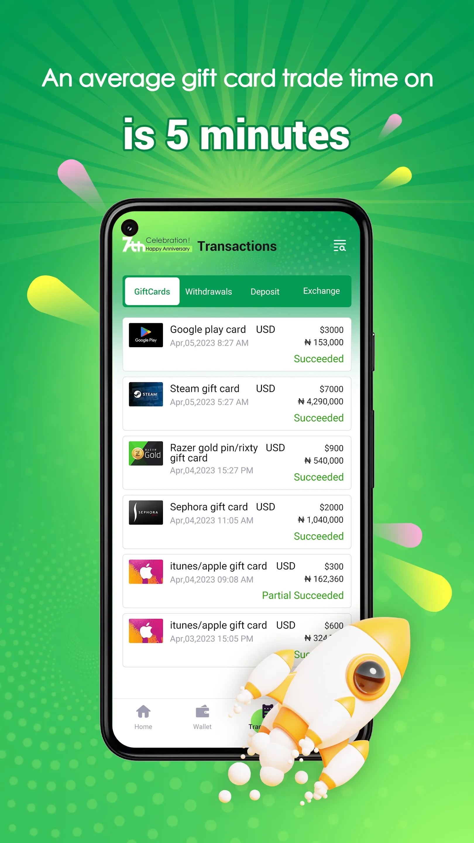 AfrBTC:Sell Gift Cards& Redeem | Indus Appstore | Screenshot