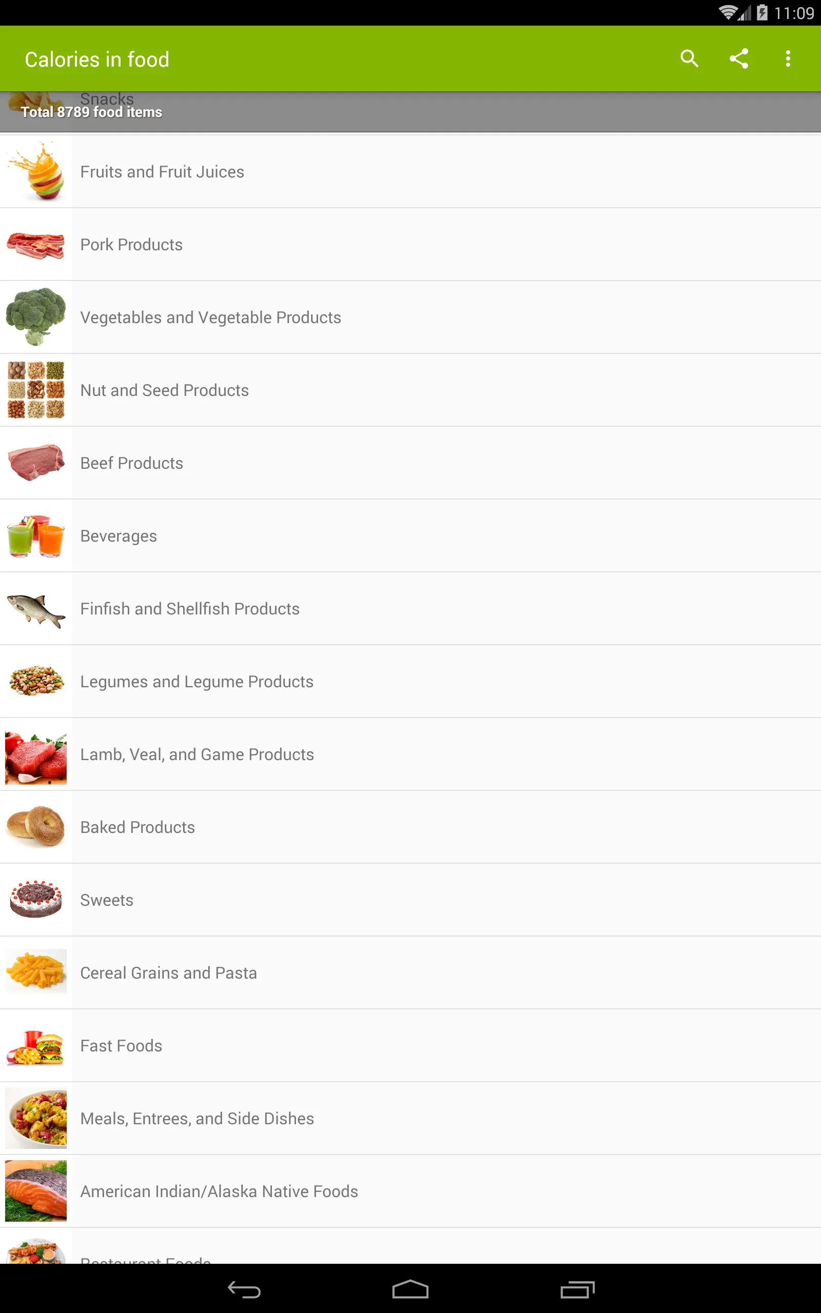 Calories in food | Indus Appstore | Screenshot