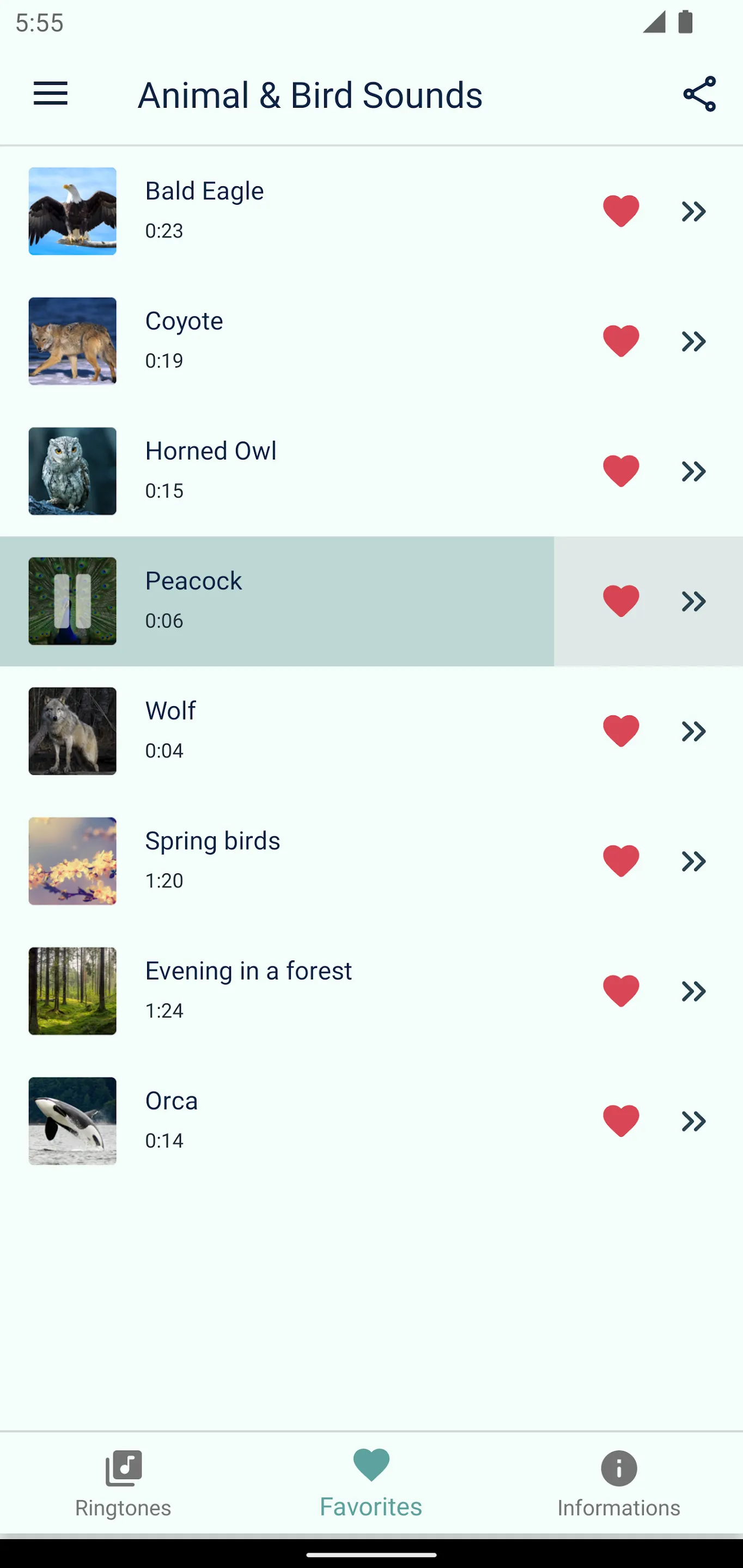 Bird and Animal sounds | Indus Appstore | Screenshot