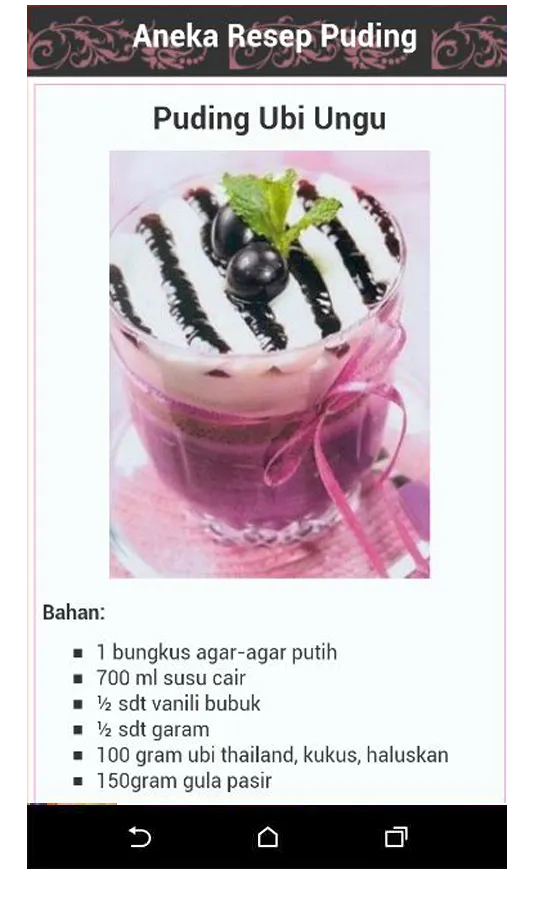 Resep Puding Terenak | Indus Appstore | Screenshot