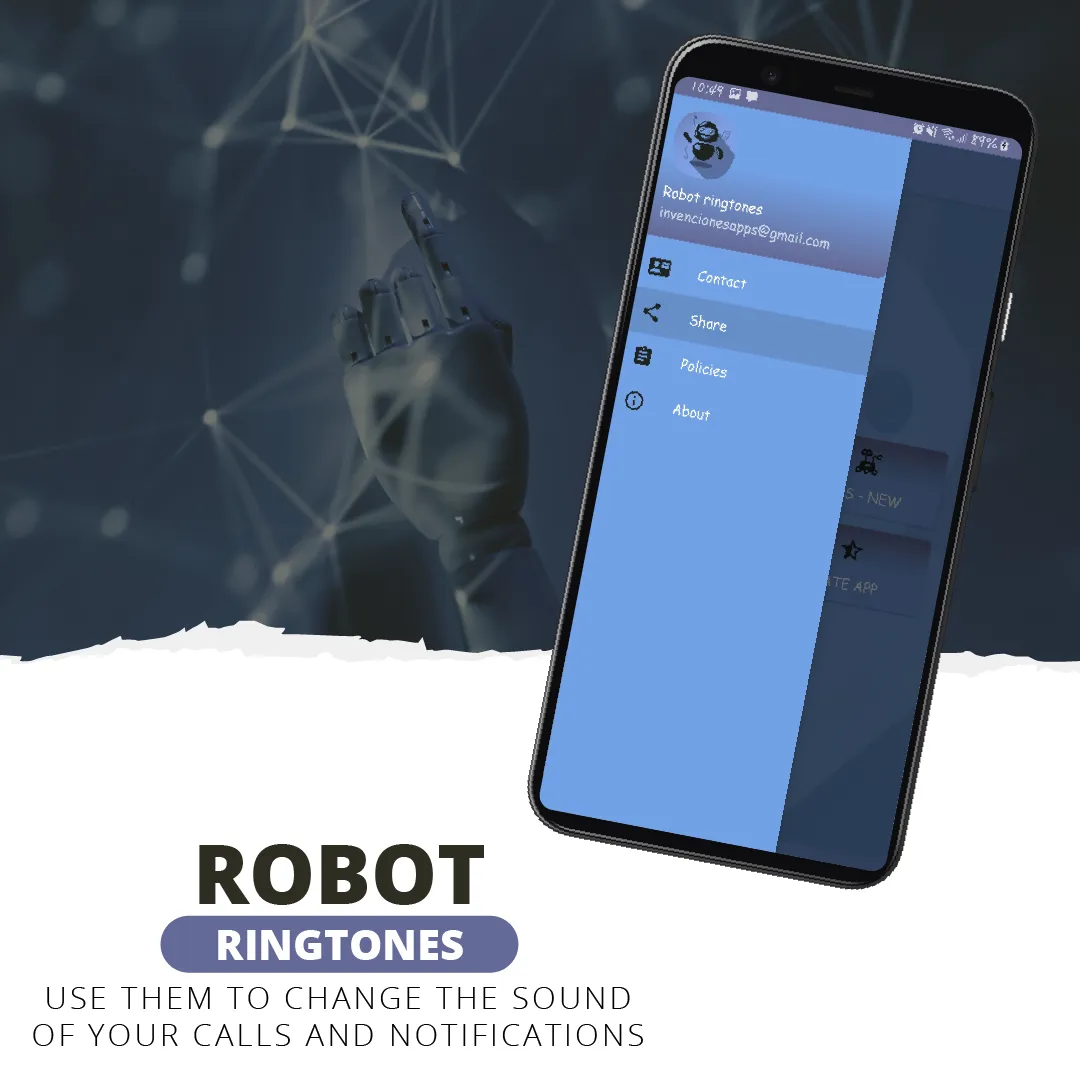 Robot ringtones, robot sounds | Indus Appstore | Screenshot