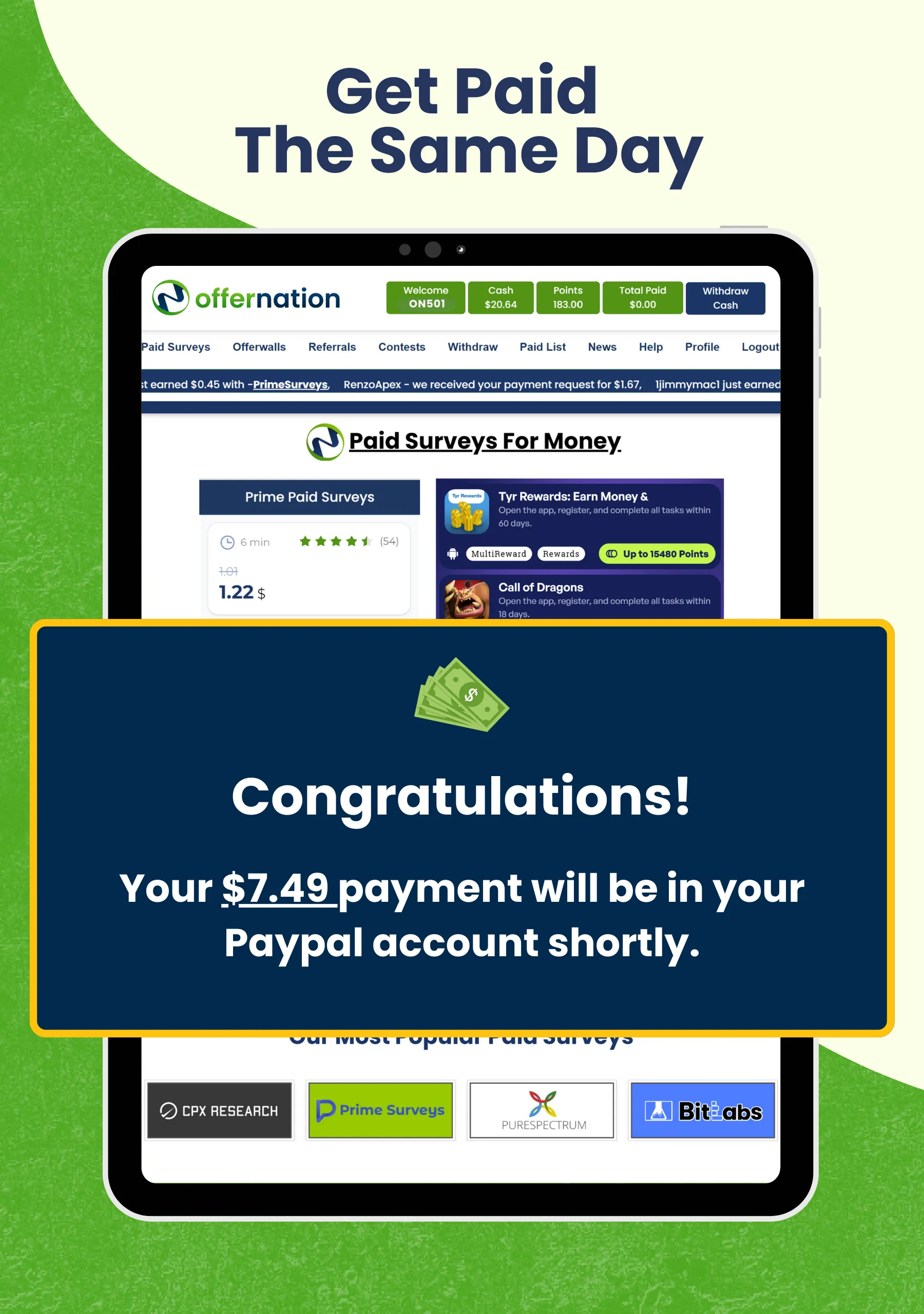 OfferNation Make Money Online | Indus Appstore | Screenshot