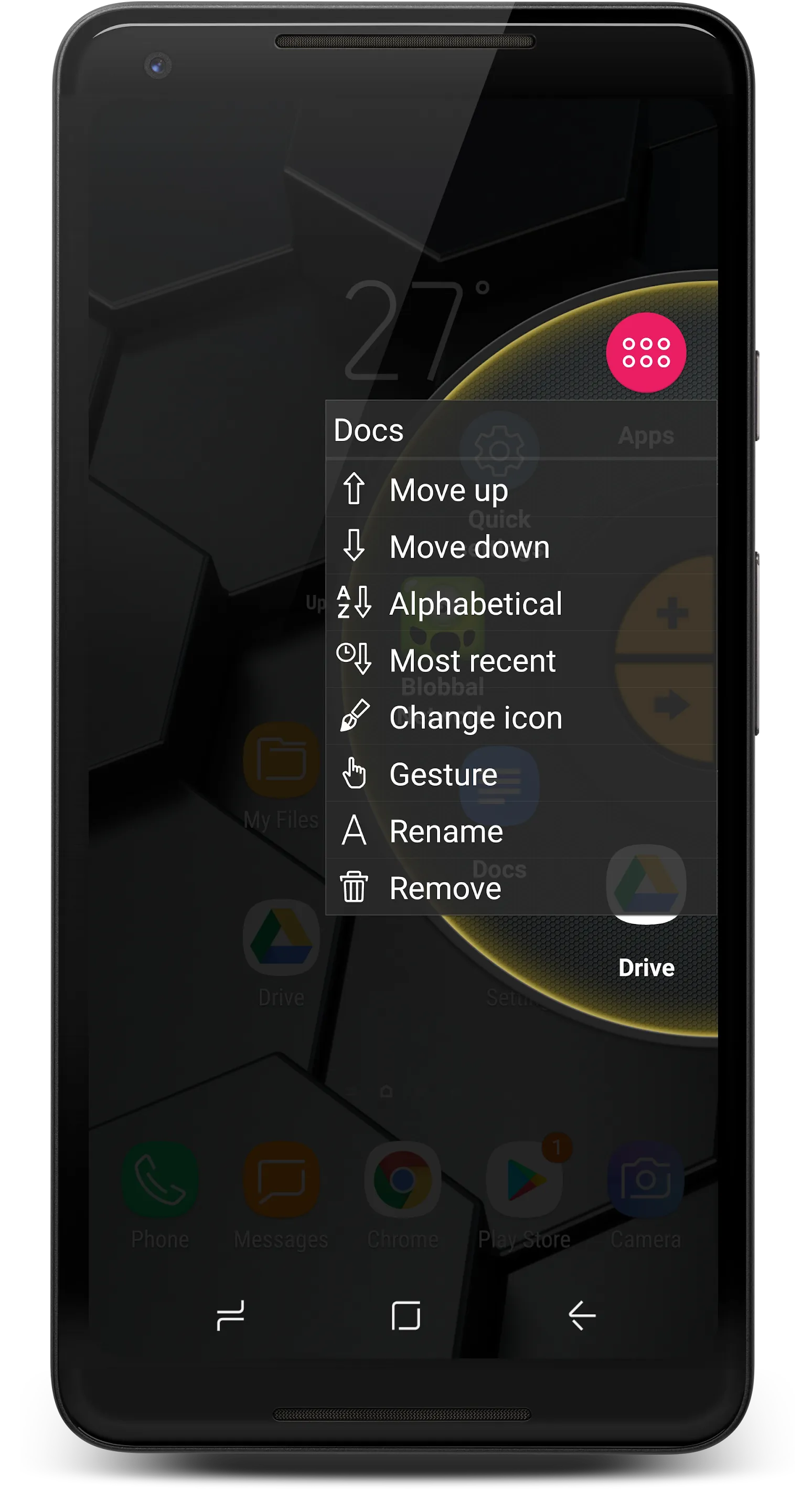 Wheel Launcher - sidebar | Indus Appstore | Screenshot