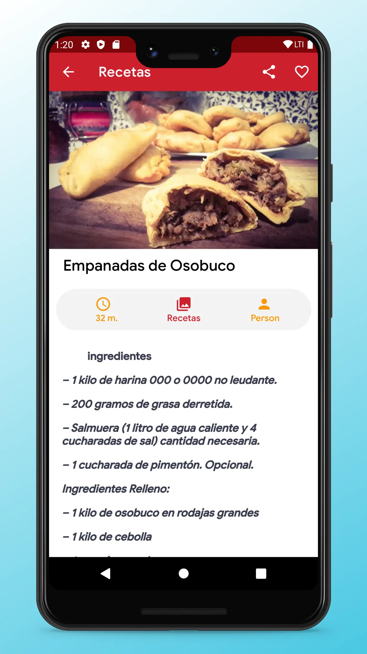 Argentinian Recipes - Food App | Indus Appstore | Screenshot