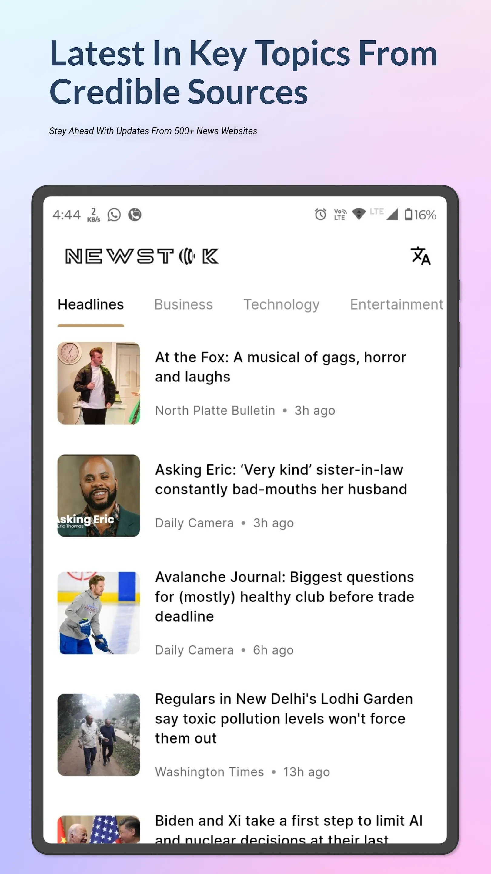 NewsTok: News Video Briefs | Indus Appstore | Screenshot