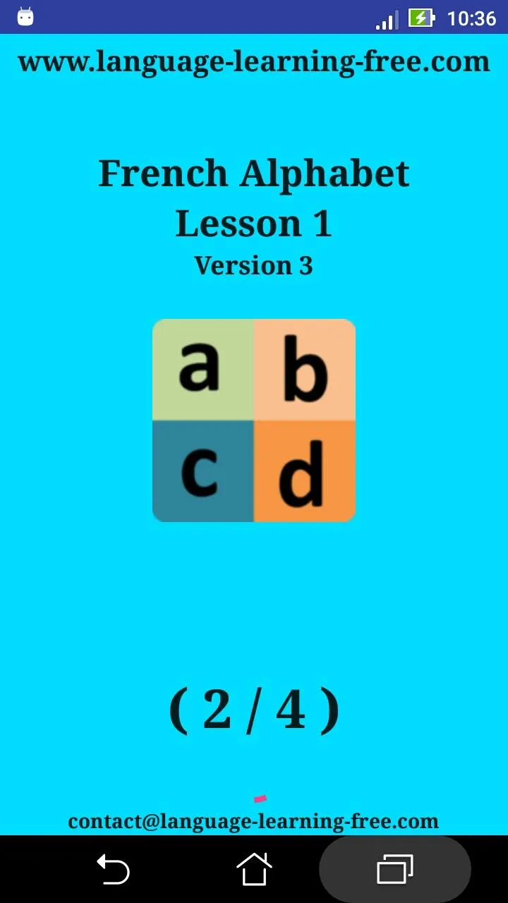 French alphabet for students | Indus Appstore | Screenshot