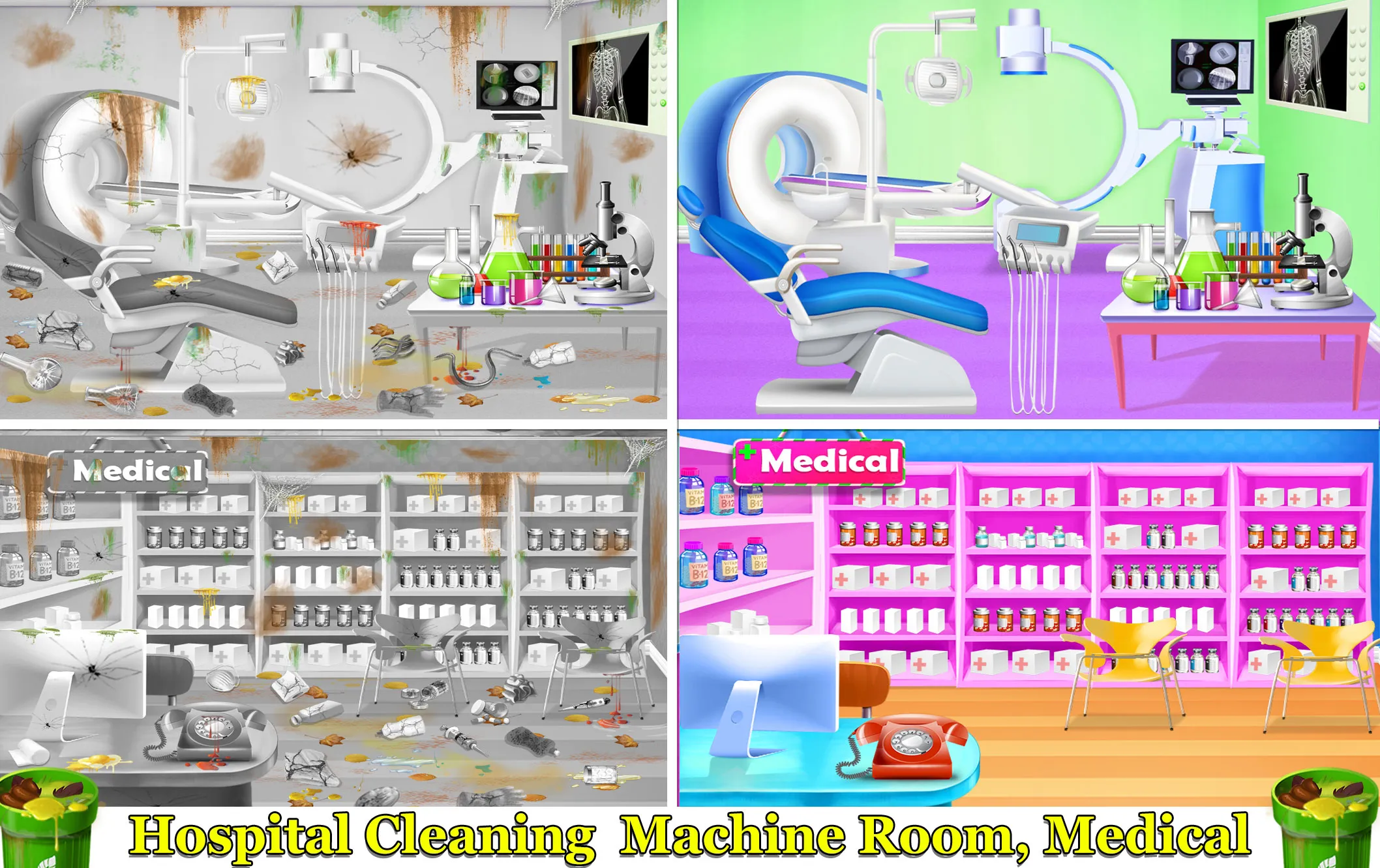 Girls Hospital Cleaning Games | Indus Appstore | Screenshot