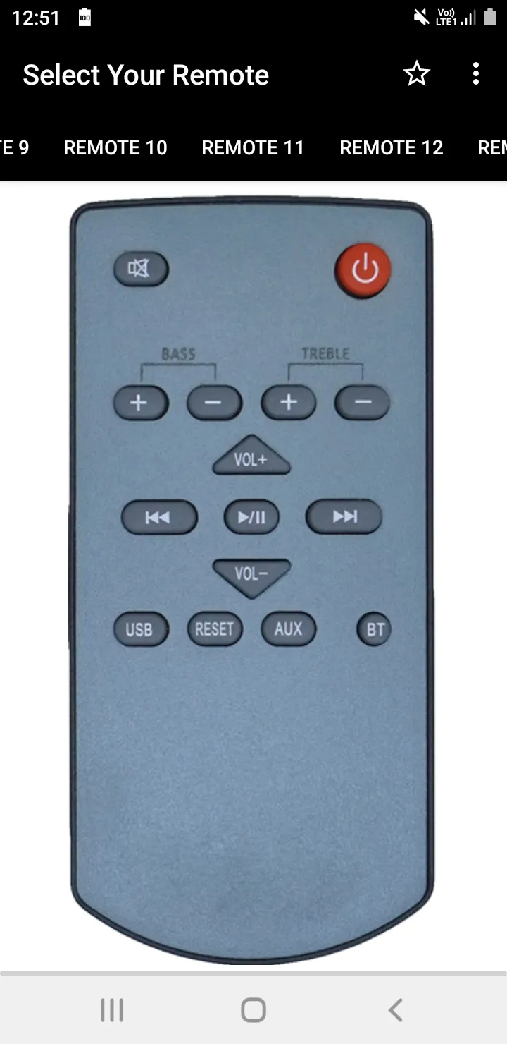 Panasonic Soundbar Remote | Indus Appstore | Screenshot