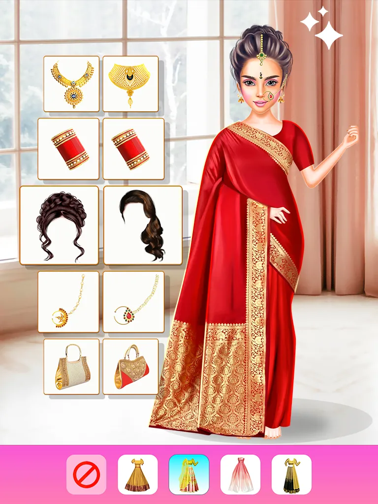 Indian Wedding Dress-up | Indus Appstore | Screenshot