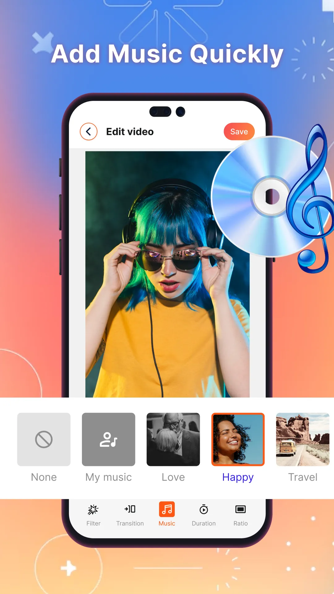 PhotoTune Video | Indus Appstore | Screenshot