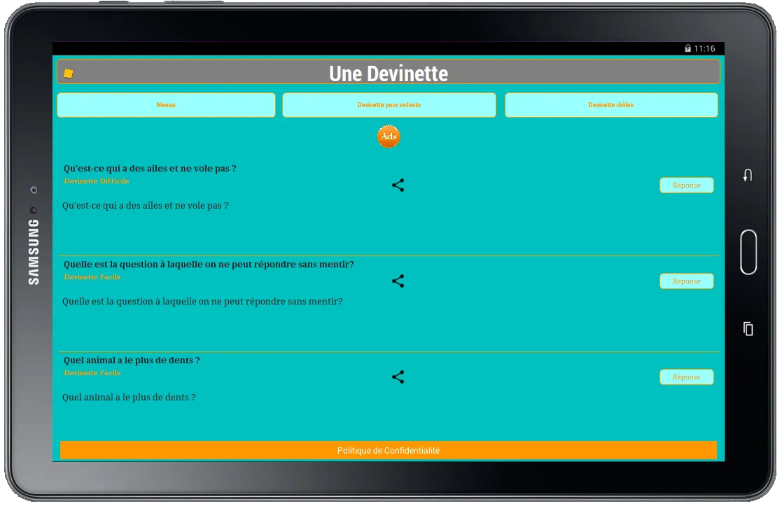 Une Devinette | Indus Appstore | Screenshot