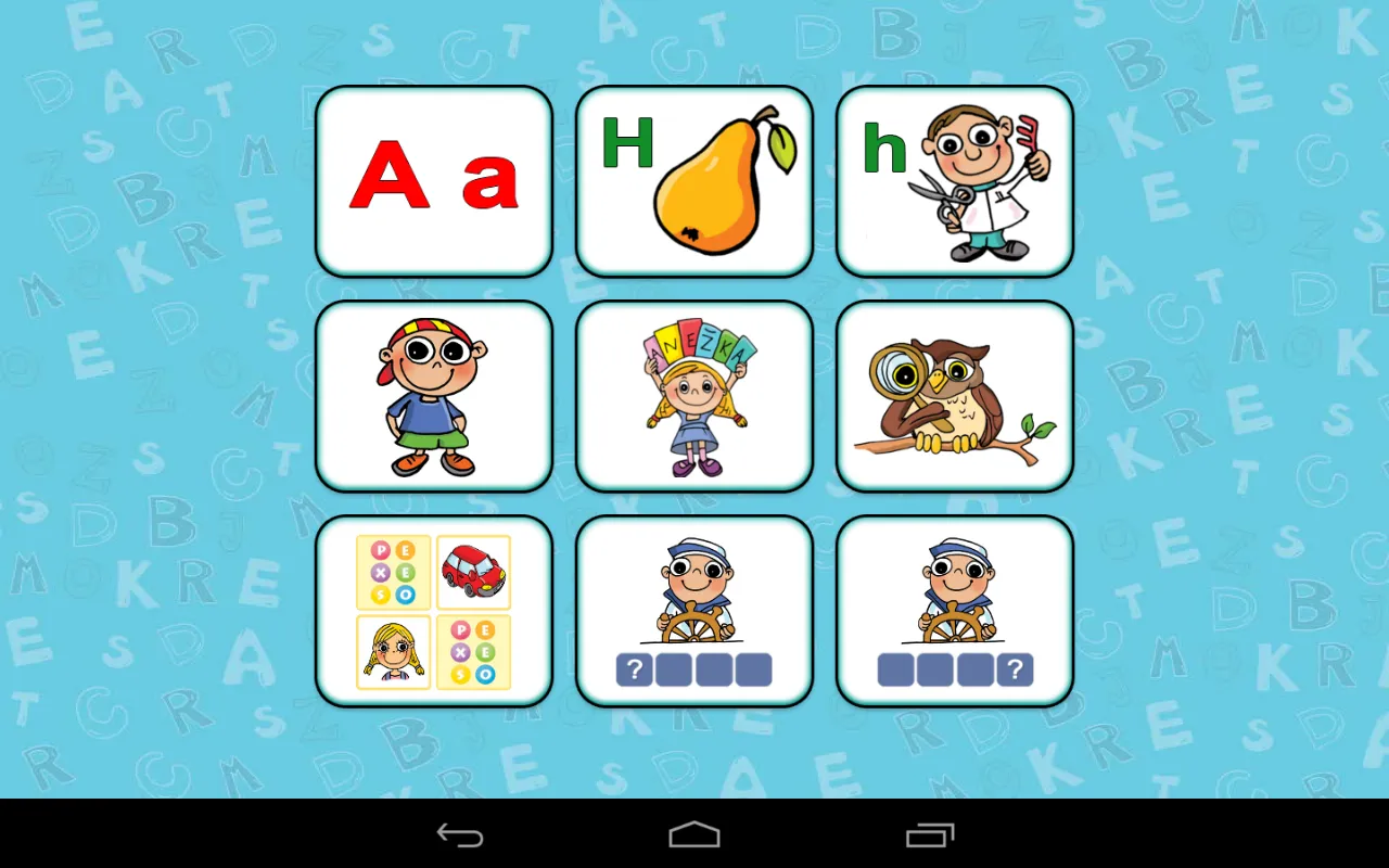 Abeceda pro děti - výukové hry | Indus Appstore | Screenshot