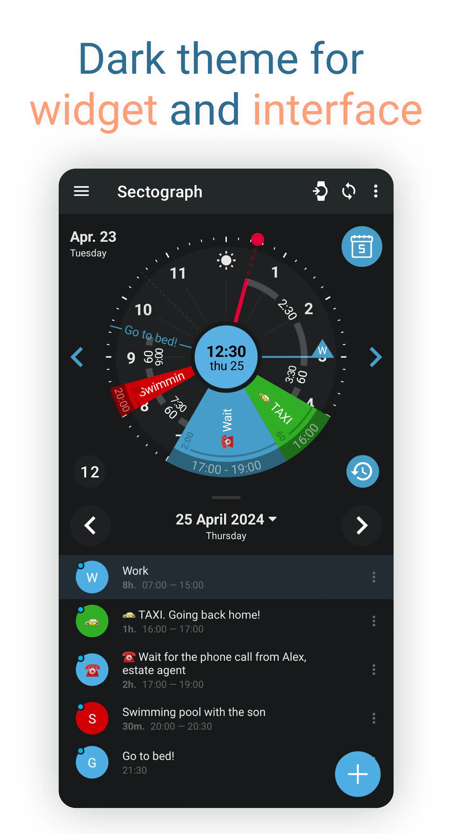 Sectograph. Day & Time planner | Indus Appstore | Screenshot