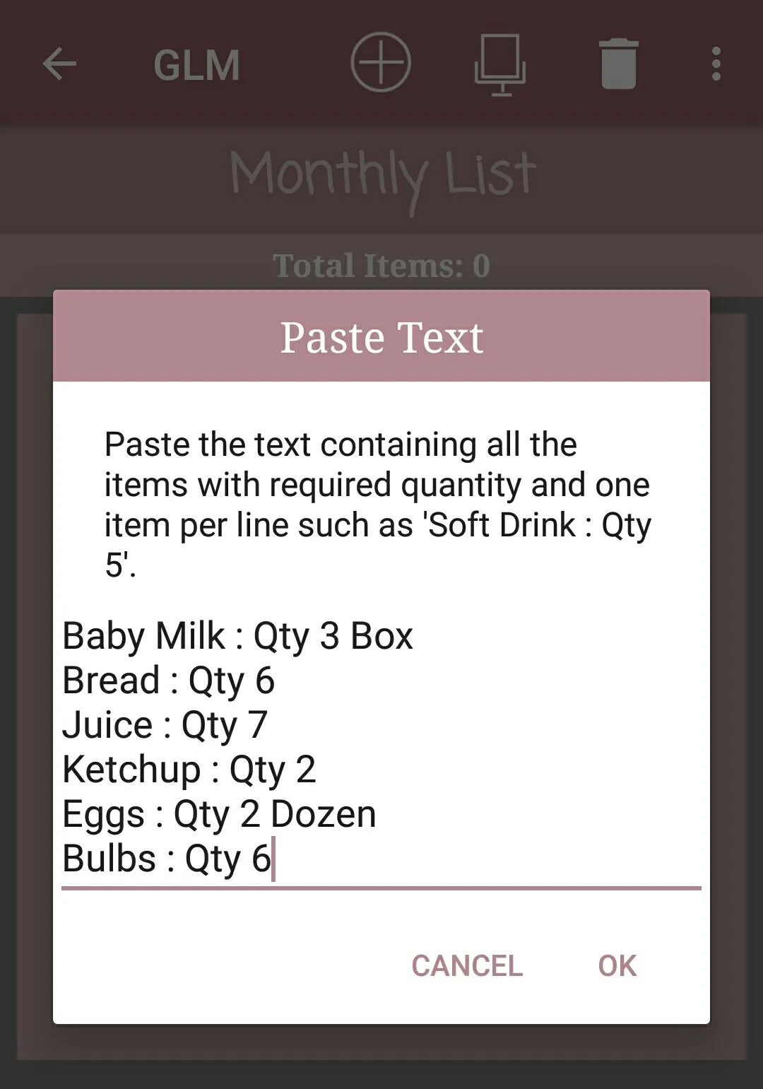 Grocery List Manager | Indus Appstore | Screenshot