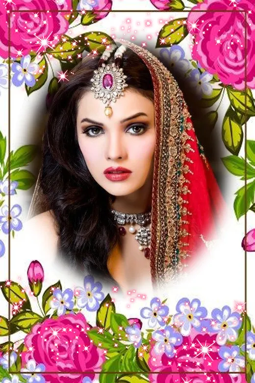 Rose flower photo frame | Indus Appstore | Screenshot