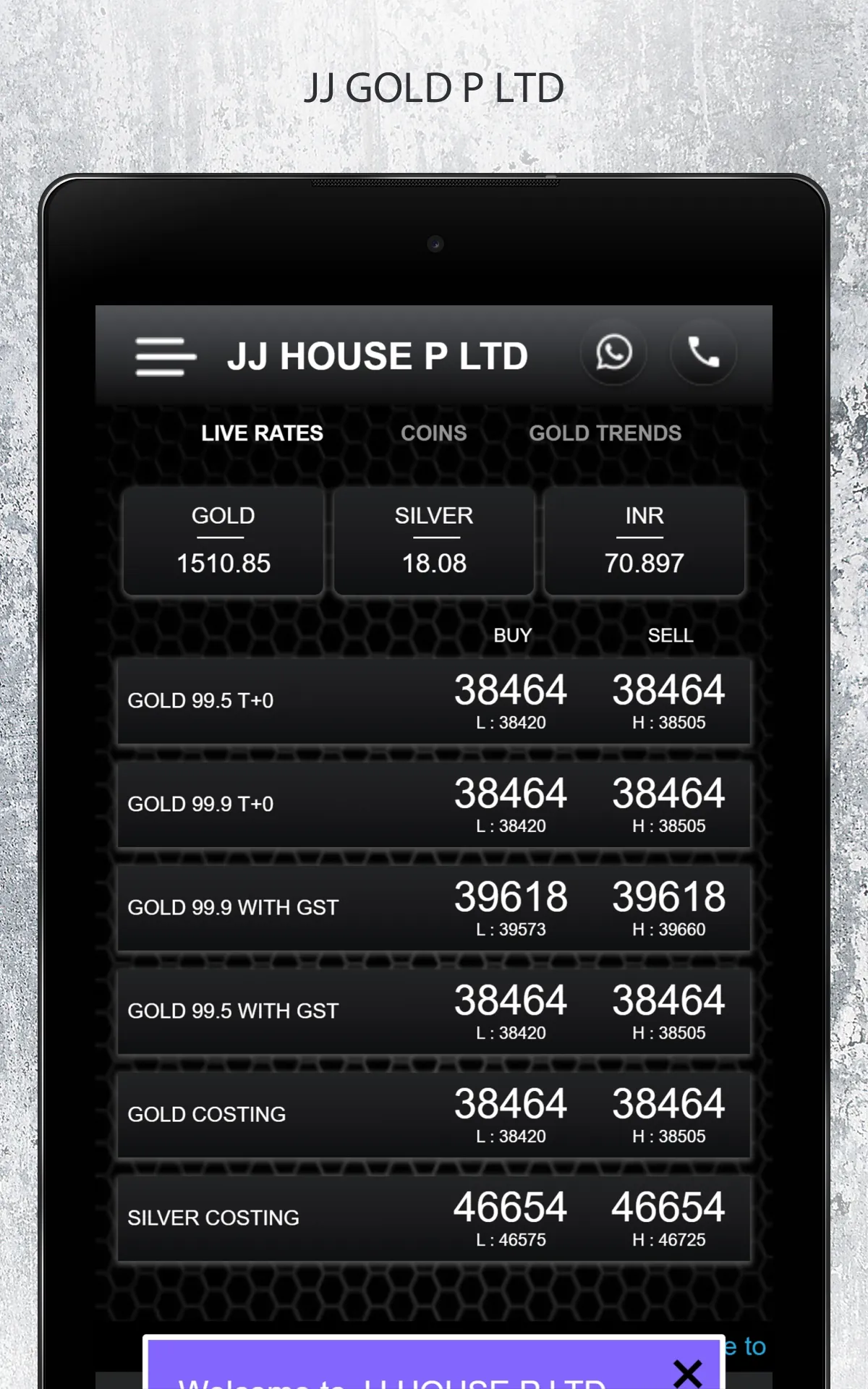 JJ Gold House | Indus Appstore | Screenshot