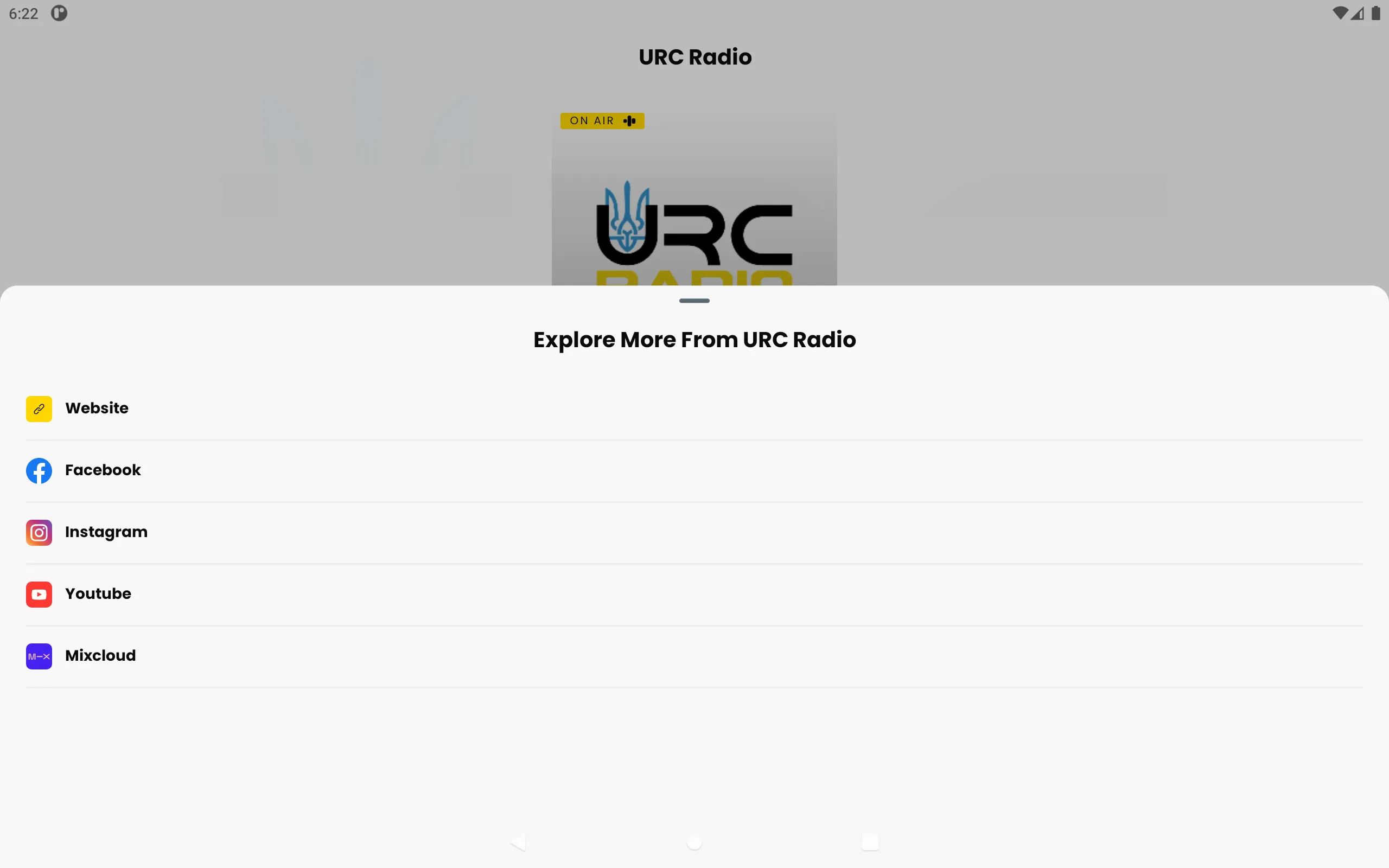 URC Radio | Indus Appstore | Screenshot