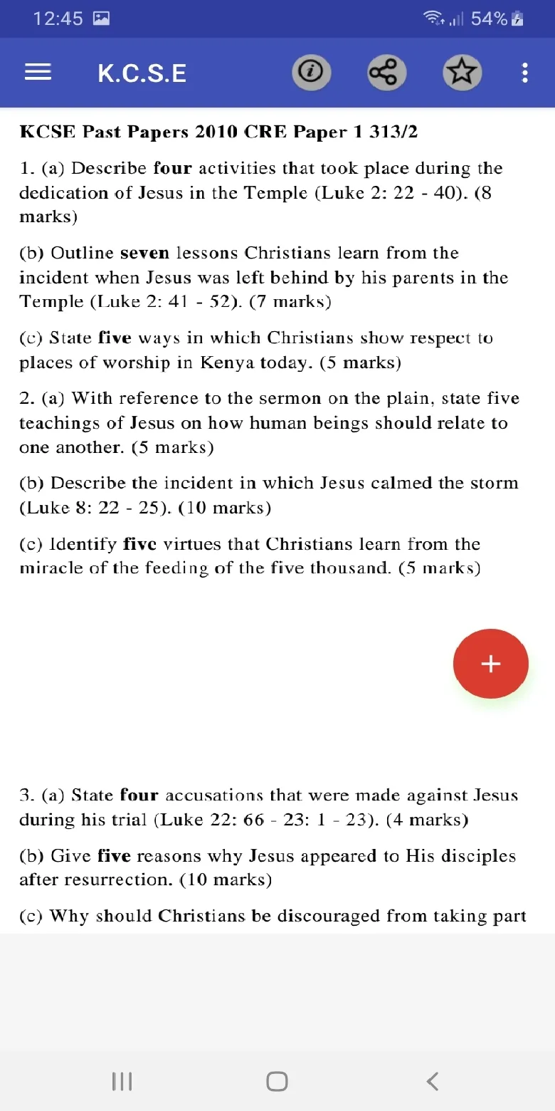 Kcse 2010: past papers. | Indus Appstore | Screenshot