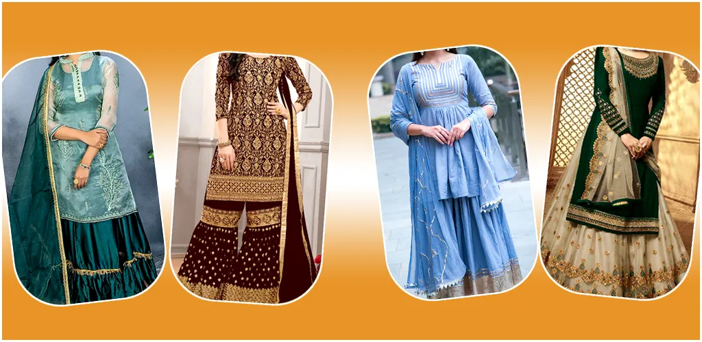 Women Sharara Dress Photo Suit | Indus Appstore | Screenshot