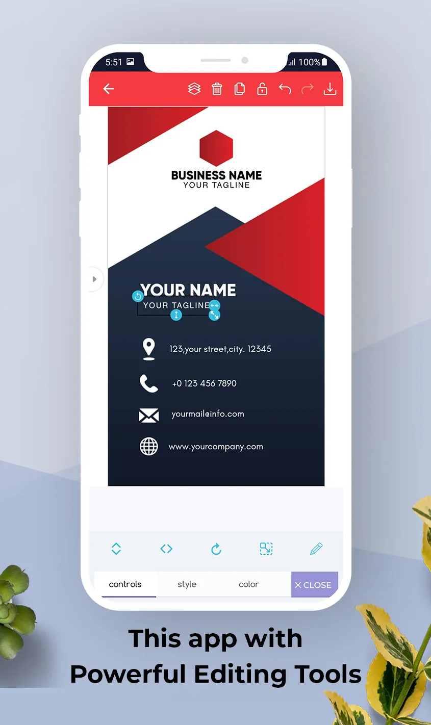 Business card maker - digital | Indus Appstore | Screenshot