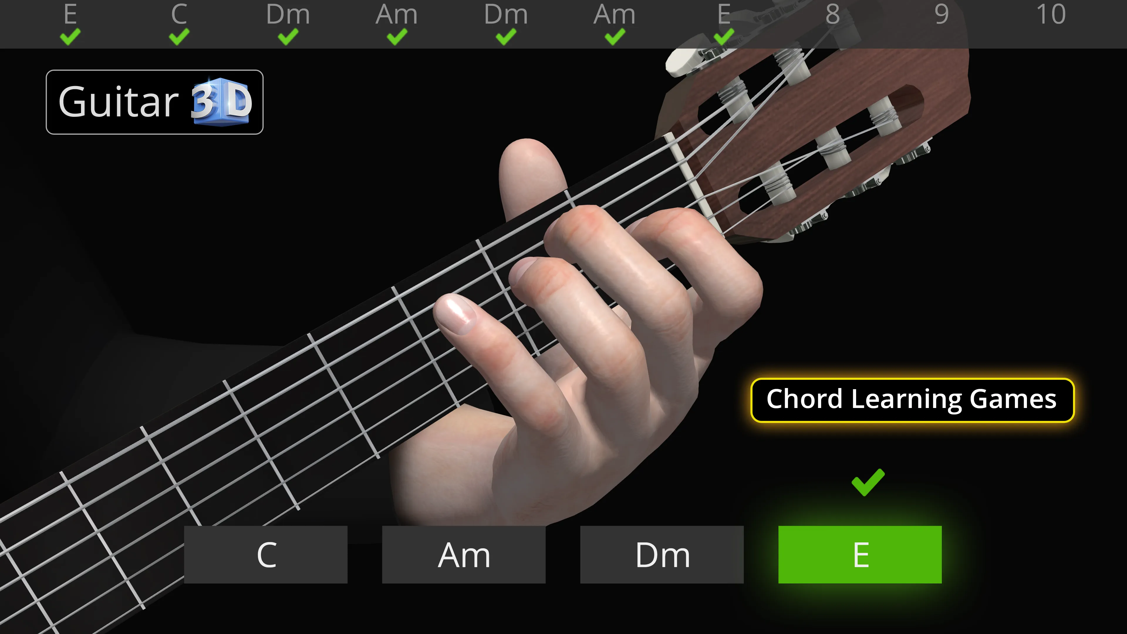 Guitar 3D - Basic Chords | Indus Appstore | Screenshot