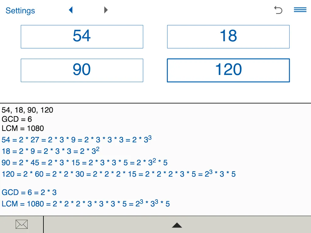 GCD and LCM calculator | Indus Appstore | Screenshot