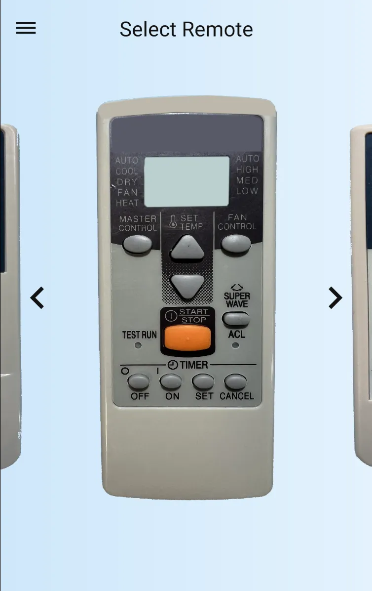 AC Remote For Fujitsu General | Indus Appstore | Screenshot