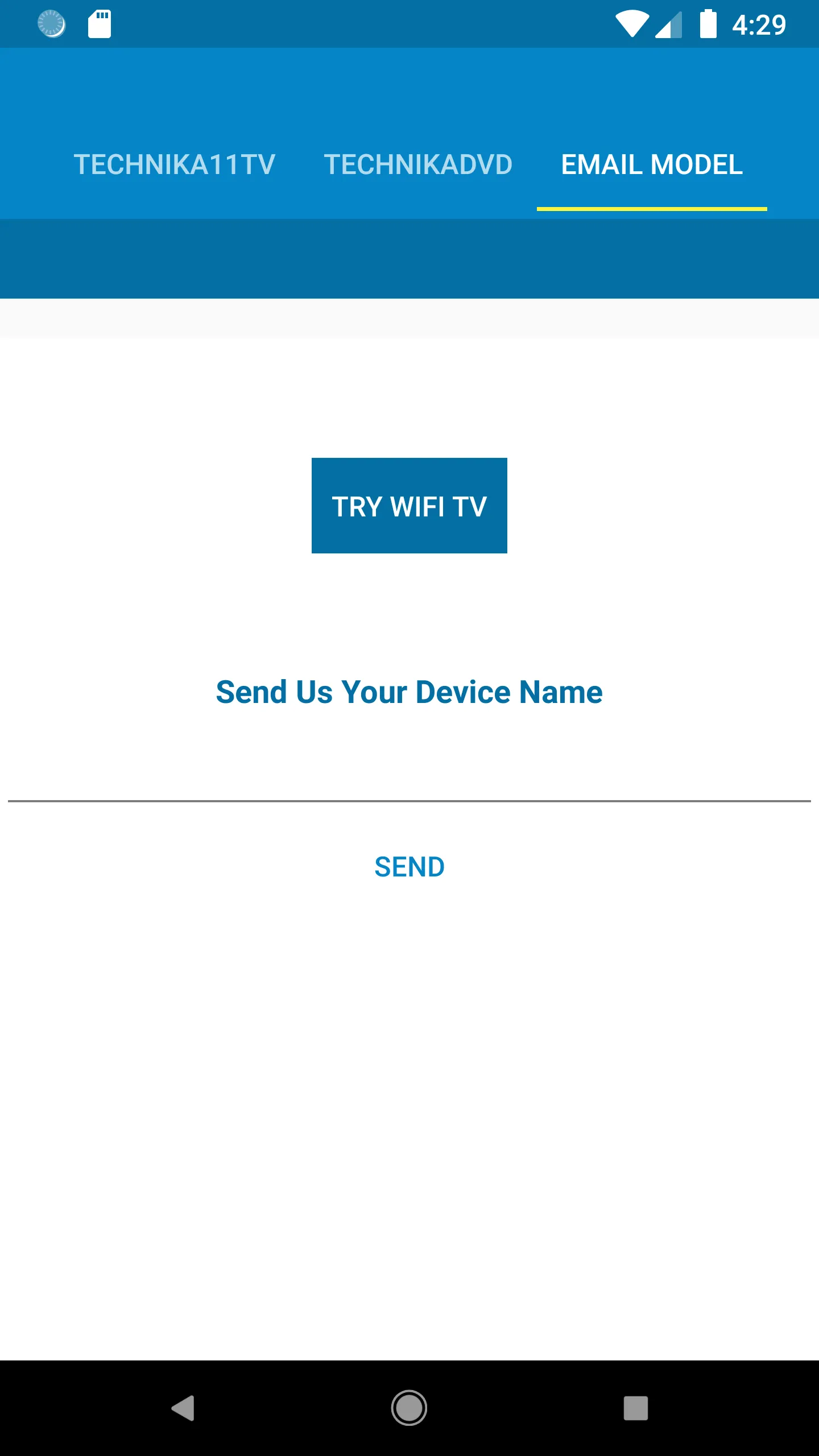 Technika TV Remote Control | Indus Appstore | Screenshot