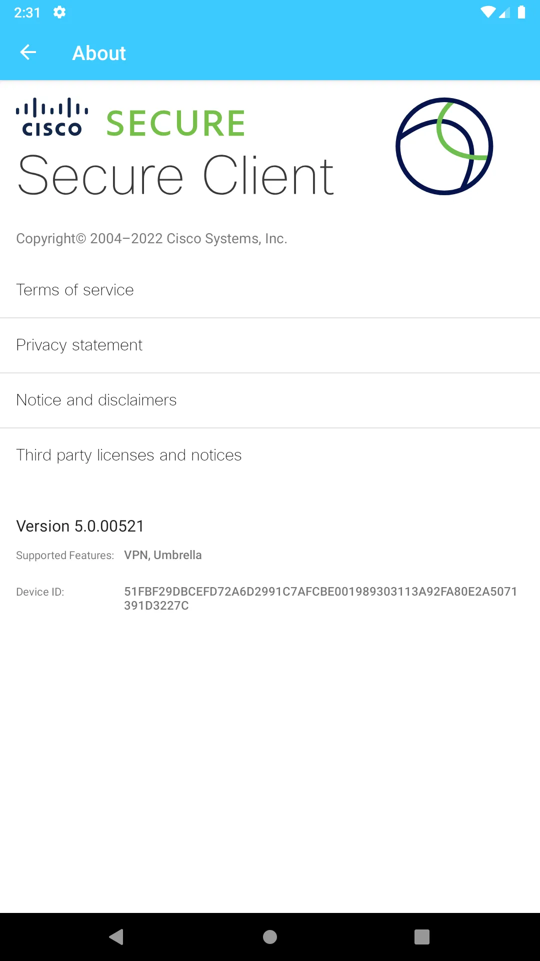 Cisco Secure Client-AnyConnect | Indus Appstore | Screenshot