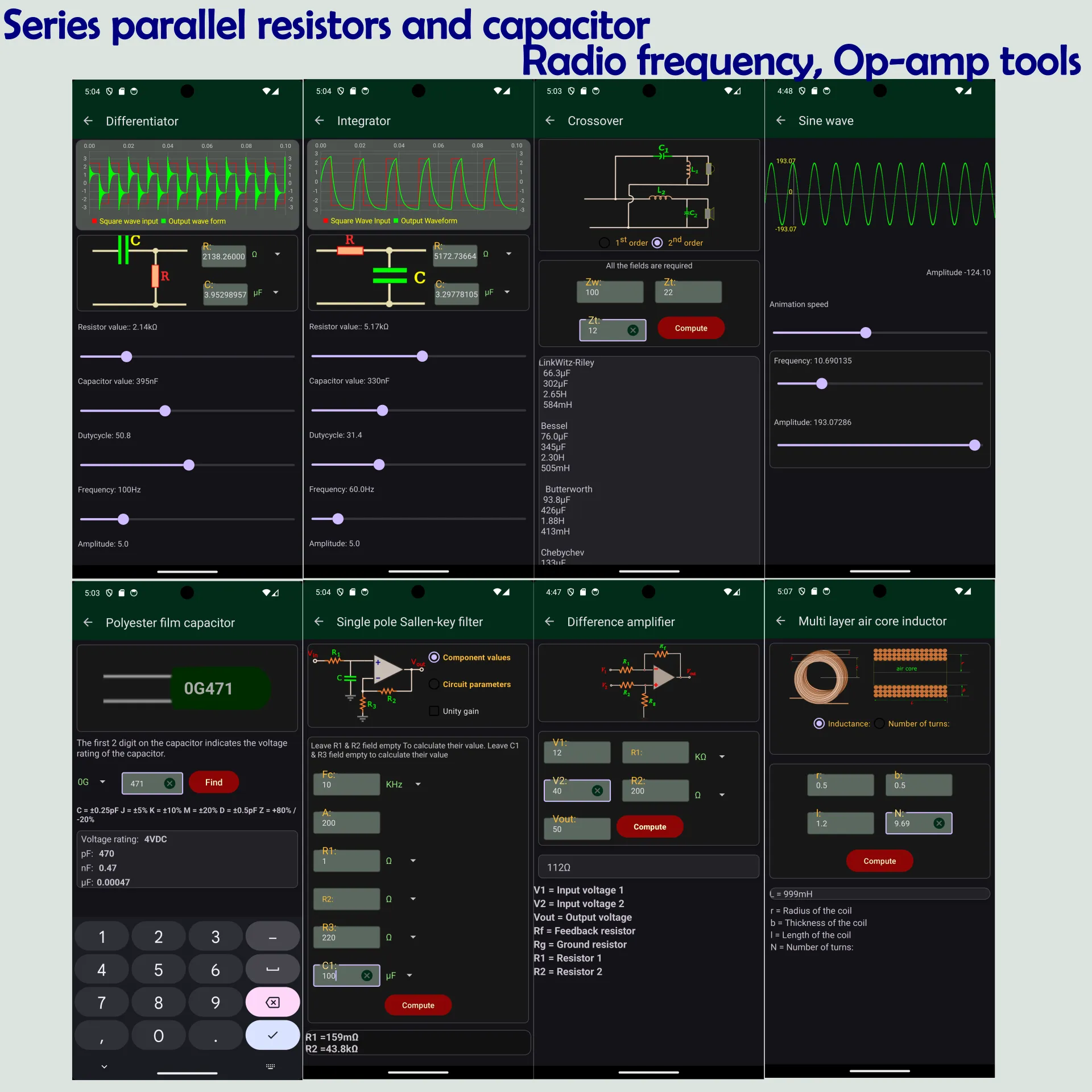 Electronics circuit calculator | Indus Appstore | Screenshot