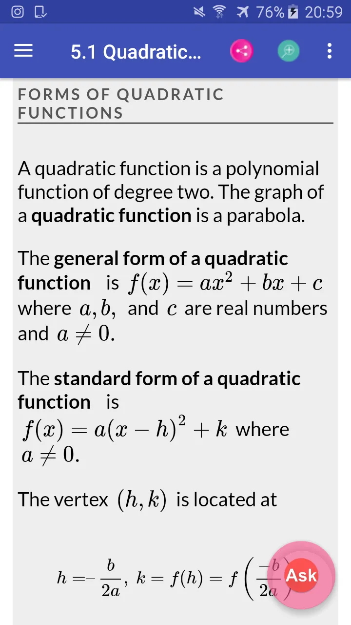 College Algebra Textbook | Indus Appstore | Screenshot