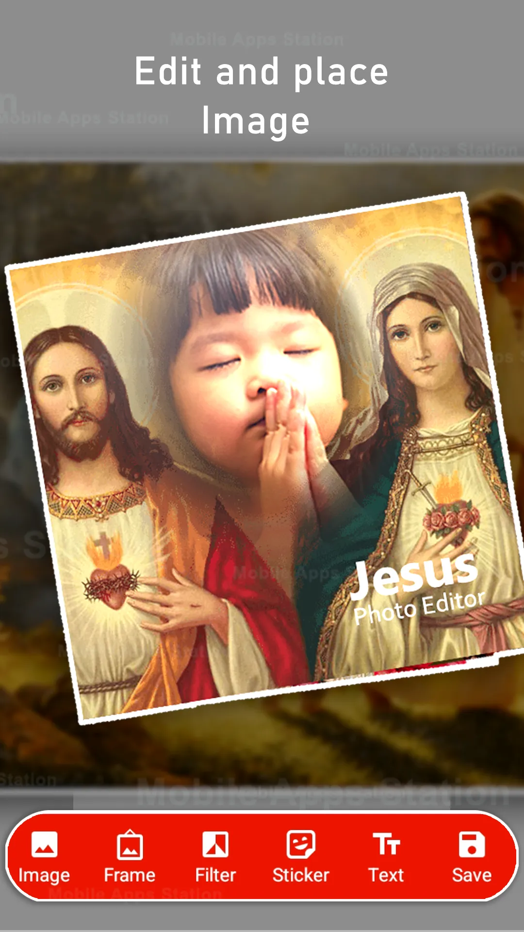 Jesus photo editor | Indus Appstore | Screenshot