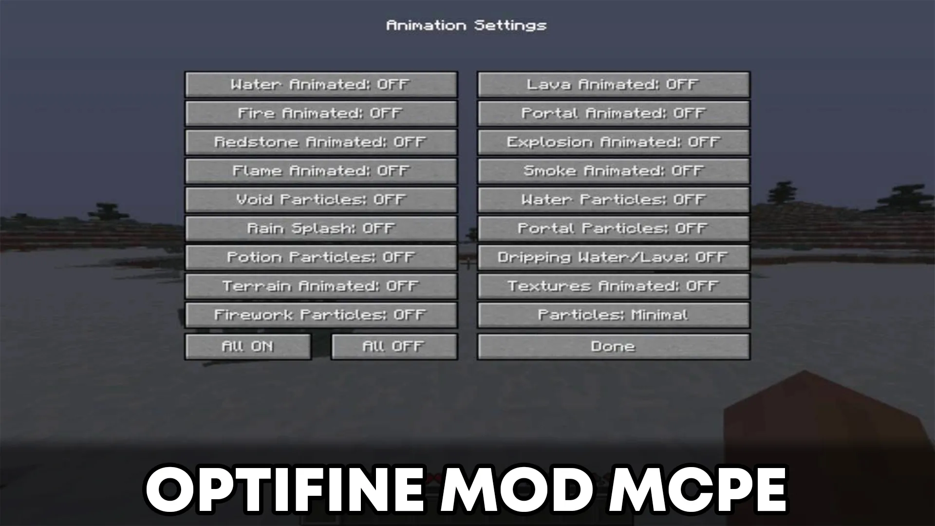 Optifine Mod MCPE | Indus Appstore | Screenshot