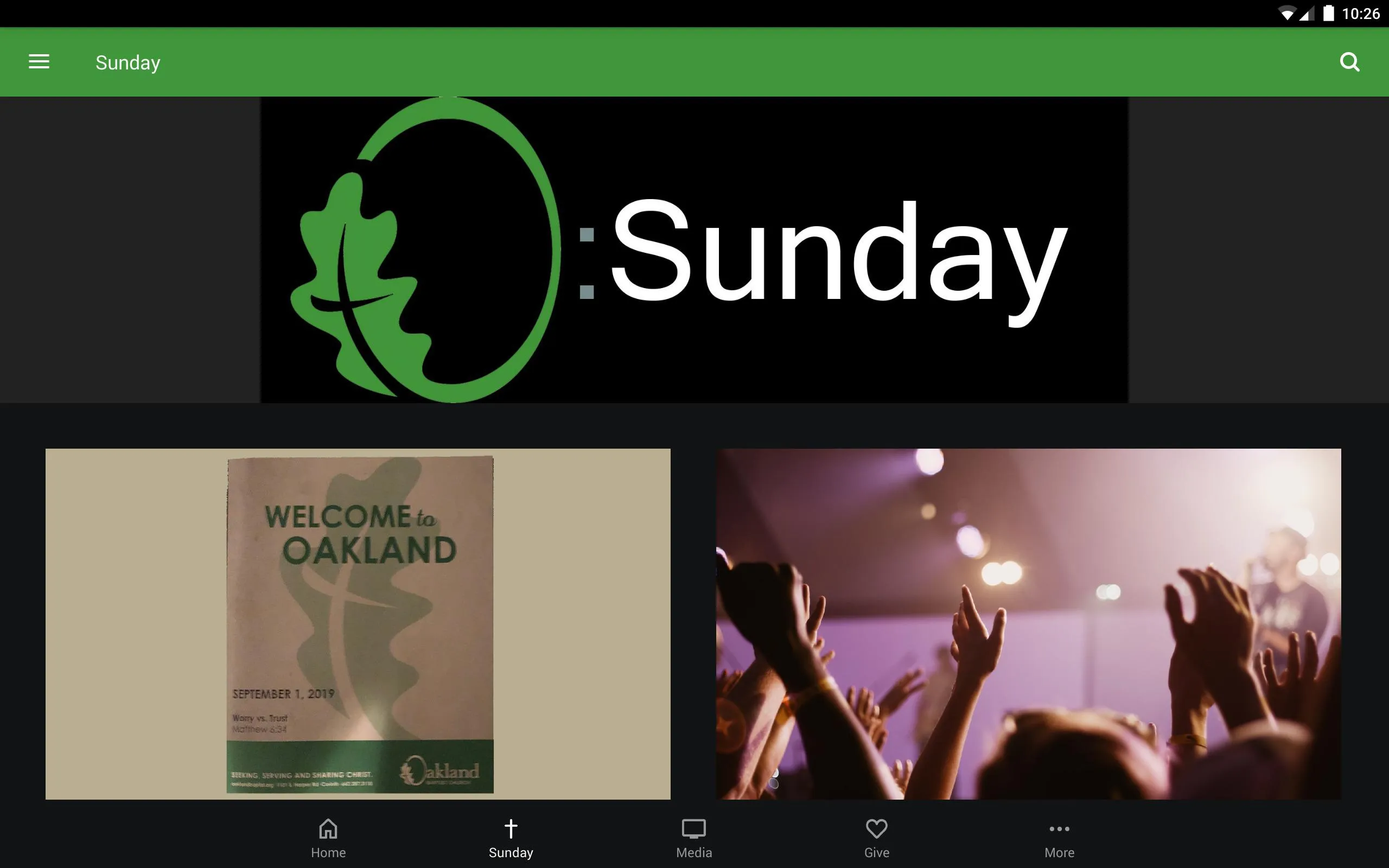 Oakland Baptist Church (OBC) | Indus Appstore | Screenshot