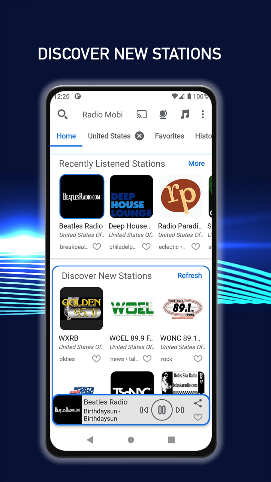 Radio Mobi: All World FM Radio | Indus Appstore | Screenshot