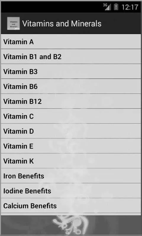 Vitamins and Minerals | Indus Appstore | Screenshot