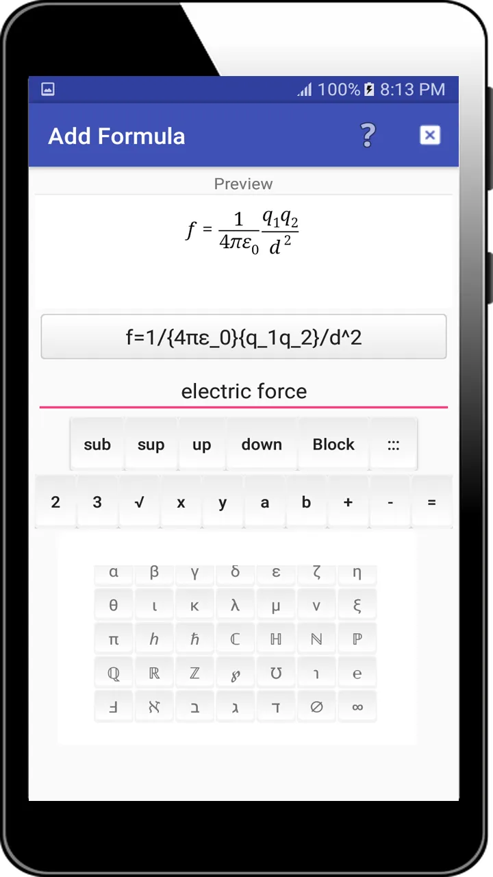 Physics Formulas & Writer | Indus Appstore | Screenshot