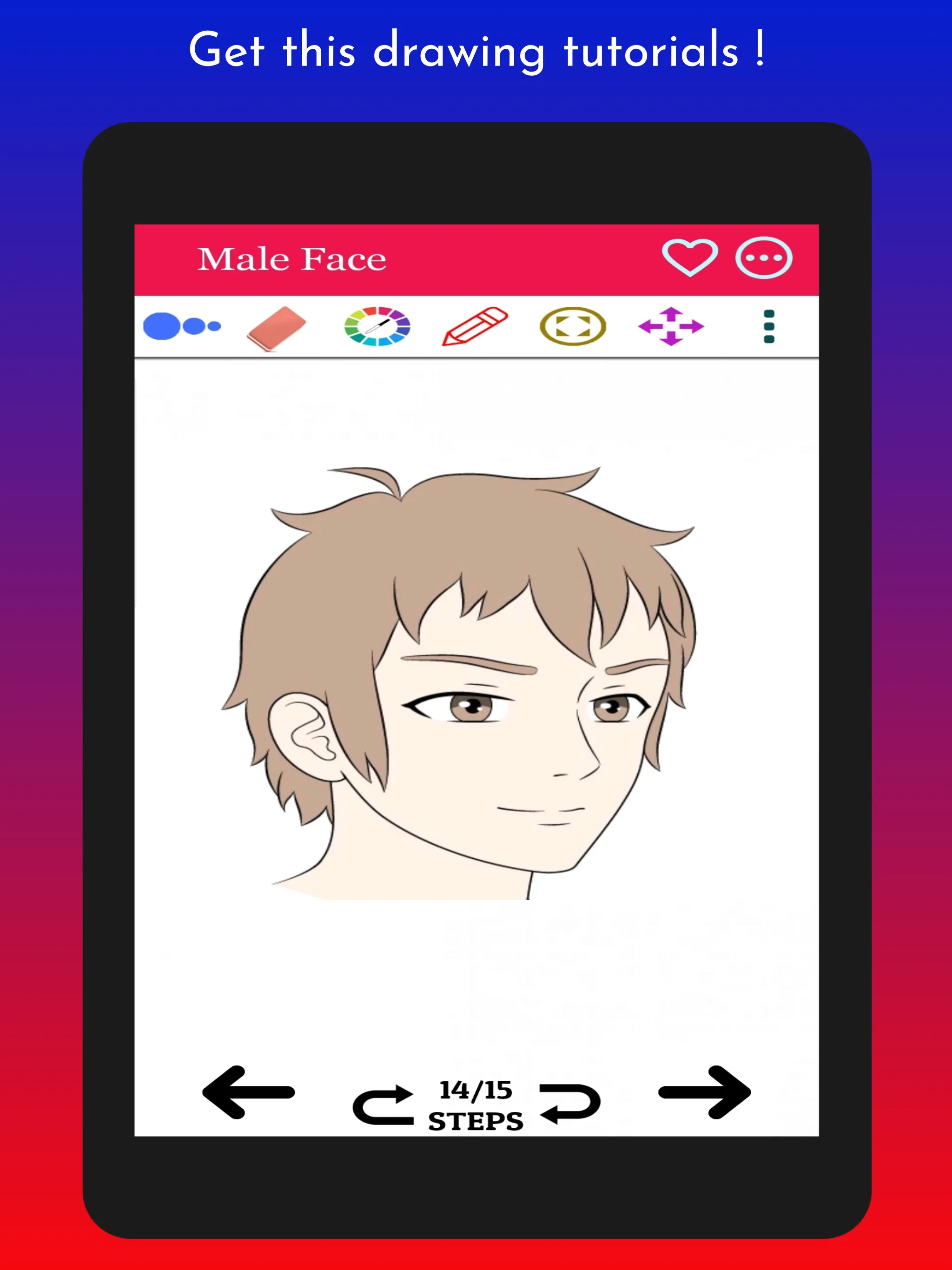 How to Draw Anime Man's Face | Indus Appstore | Screenshot