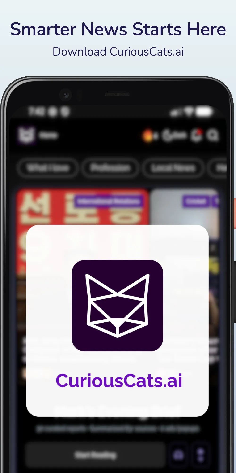 CuriousCats AI News Digest | Indus Appstore | Screenshot