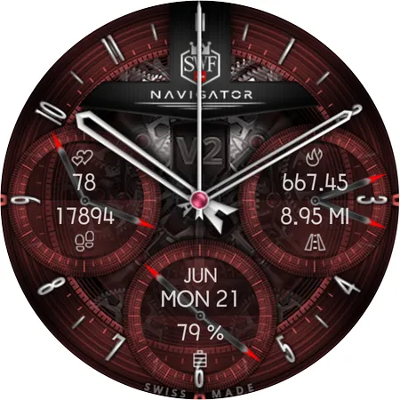 SWF Navigator Demo Watch Face | Indus Appstore | Screenshot