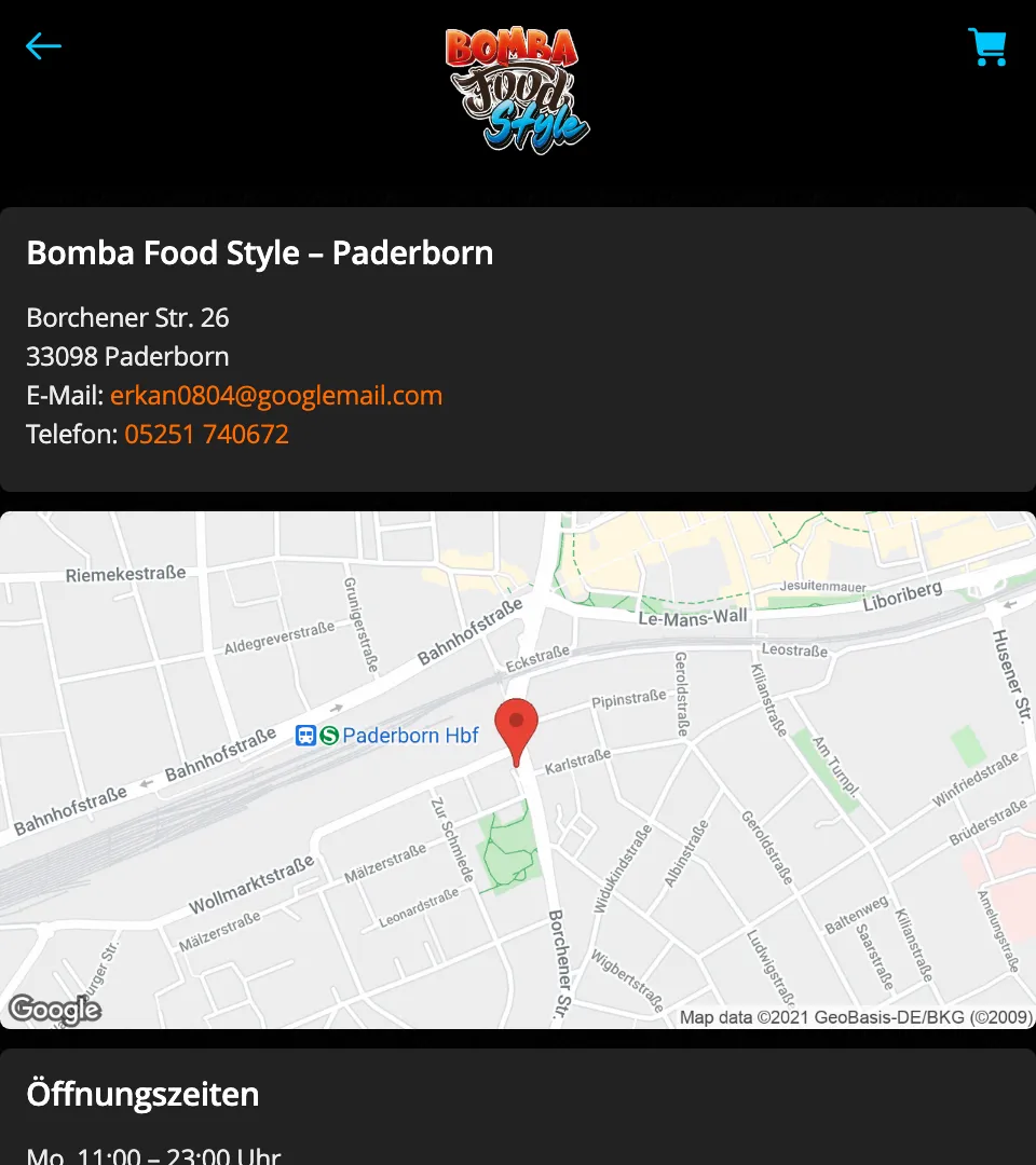 Bomba Food Style Paderborn | Indus Appstore | Screenshot