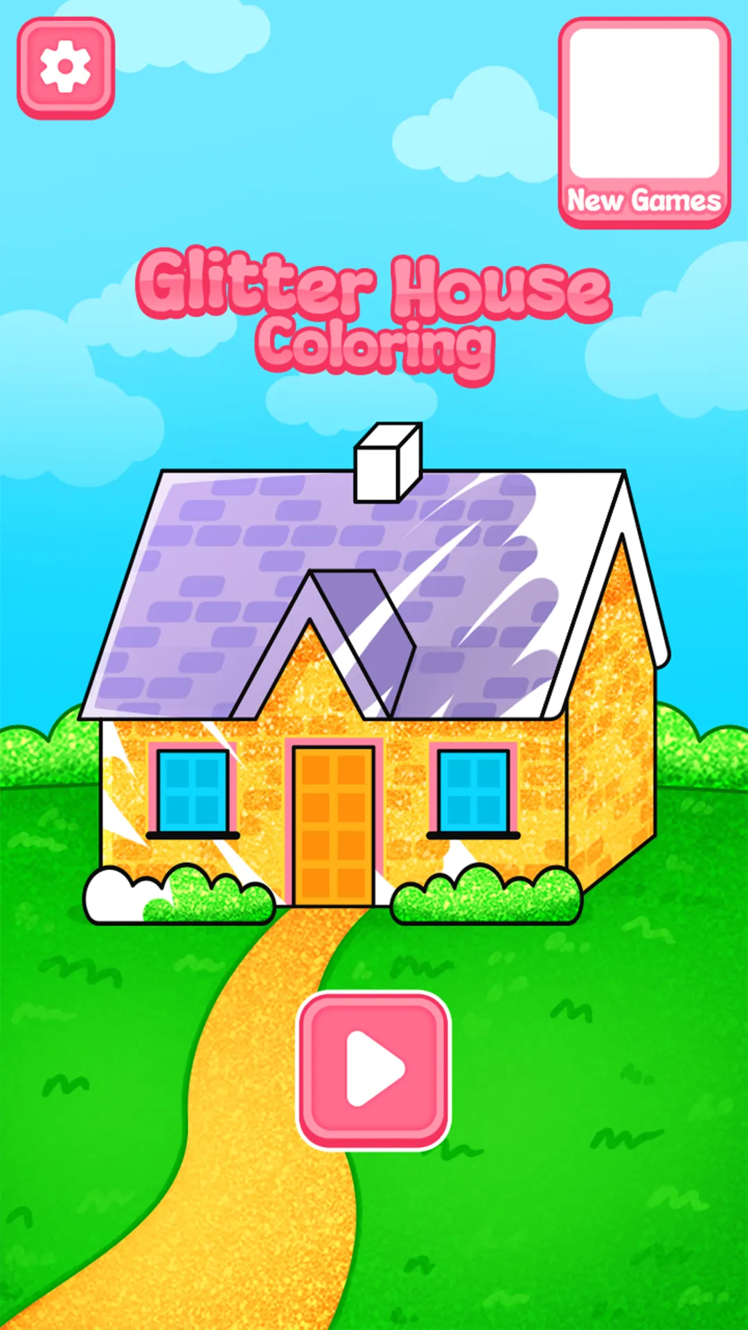 Glitter House Coloring | Indus Appstore | Screenshot