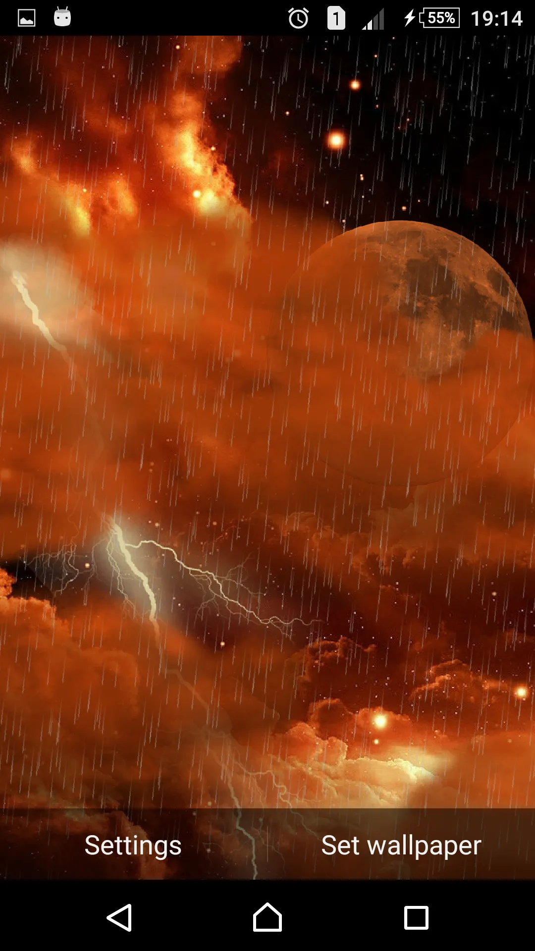 The real thunderstorm - LWP | Indus Appstore | Screenshot